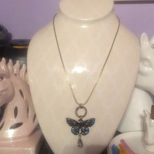 Betsey Johnson butterfly necklace